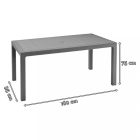 Meliowa 6 fős kerti bútor garnitúra