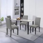 Cadiz 4+1 étkező garnitúra fekete-szürke