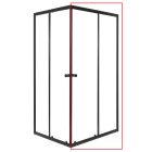 Olga SQ Element 100 zuhanyajtó fekete