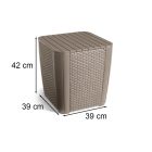 Luzon műanyag kerti asztal