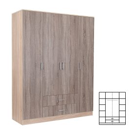   Miami gardróbszekrény 160x205 cm yorki tölgy-sonoma tölgy