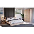 Miami gardróbszekrény 120x205 cm sonoma tölgy-sonoma tölgy