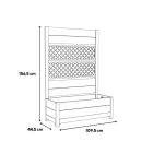 Deco tulip hátfallas virágláda 110l