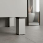 Uni bútorláb 100 mm ezüst