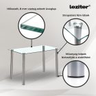 Velon 4+1 étkező garnitúra fehér-fekete