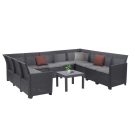 Claire XII 10 személyes sarokgarnitúra orlando asztallal