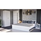 Miami gardróbszekrény 80x205 cm fehér-fehér