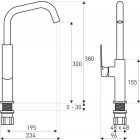 Maroko 35 fekete-arany mosogató csaptelep