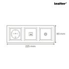 Nova dugalj, UTP, TV csatlakozóval fehér kerettel