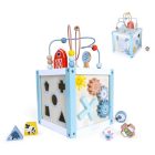 Fa oktatási kocka válogató építőkockákkal