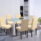 Mira 6+1 étkező garnitúra fehér-bézs