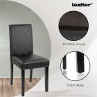 Leon 4+1 étkező garnitúra fehér-fekete