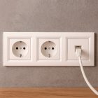 Nova III kettő dugalj UTP csatlakozóval fehér kerettel