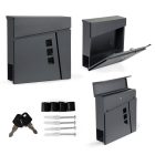 Postaláda horganyzott acélból újságtartóval antracit