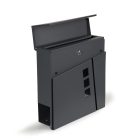 Postaláda horganyzott acélból újságtartóval antracit