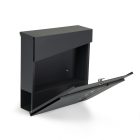 Postaláda horganyzott acélból újságtartóval antracit