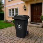 Hulladéktároló 240L fekete