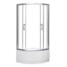 Spirit Deep 80x80 cm íves zuhanykabin zuhanytálcával