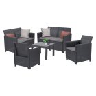 Claire VI 6 személyes kerti bútor garnitúra orlando asztallal