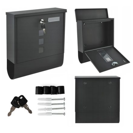 Két oldalról nyitható acél postaláda