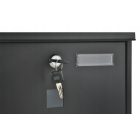 Két oldalról nyitható acél postaláda