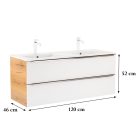 Vario Trim 120 alsó szekrény mosdóval