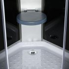 Evora Black 90 hátfalas zuhanykabin zuhanytálcával