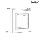 Nova kereszt kapcsoló 107 szürke szálcsiszolt kerettel