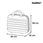 TraveLux Max kisméretű kézi bőrönd keményfedeles 28x36x16 cm