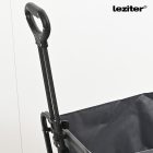 Összecsukható standard kerti strandkocsi asztallal szürke