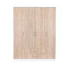 Miami gardróbszekrény 160x205 cm sonoma tölgy-fehér