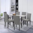 Cadiz 6+1 étkező garnitúra fekete-szürke