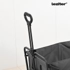 Összecsukható prémium kerti strandkocsi tetővel szürke