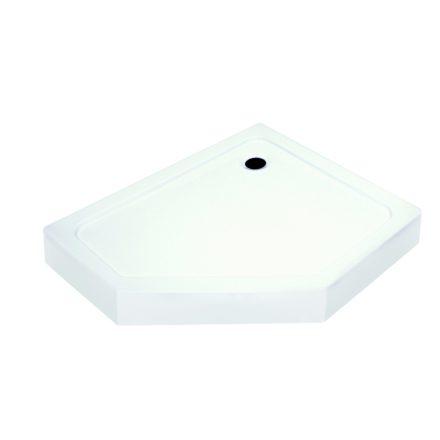 Glasgow szögletes aszimmetrikus zuhanytálca, jobbos 80x100 cm