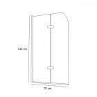 Eva 70x140 cm kádparaván Black