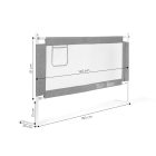 Bizonsági rács védőkorlát 150 cm