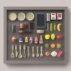 Gyerek játékkonyha hang- és fényhatásokkal,  42 részes készlet