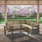 Corfu Relax kerti bútor garnitúra melody asztallal