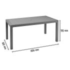 Corfu Relax kerti bútor garnitúra melody asztallal