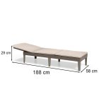 Jaipur kerti nyugágy párnával