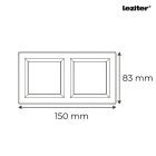 Nova kettős egy áramkörös egypólusú kapcsoló 101 fehér kerettel