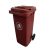 Hulladéktároló 120L barna