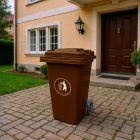 Hulladéktároló 120L barna