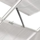 Polikarbonát üvegház 250 x 310 x 124/205 cm