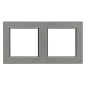Nova kettes keret vízszintes szürke szálcsiszolt