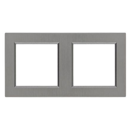 Nova kettes keret vízszintes szürke szálcsiszolt