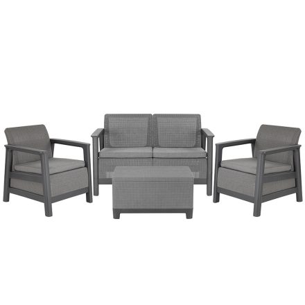 Scandi Box linea duo kerti bútor szett jute tárolós asztallal