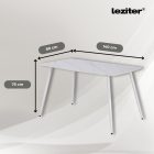 Megan 4+1 étkező garnitúra fehér-fekete