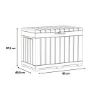 Decocoat kentwood műanyag kerti tároló 190l