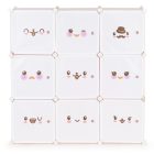 Rózsaszín játéktároló szekrény 110x37x110 cm